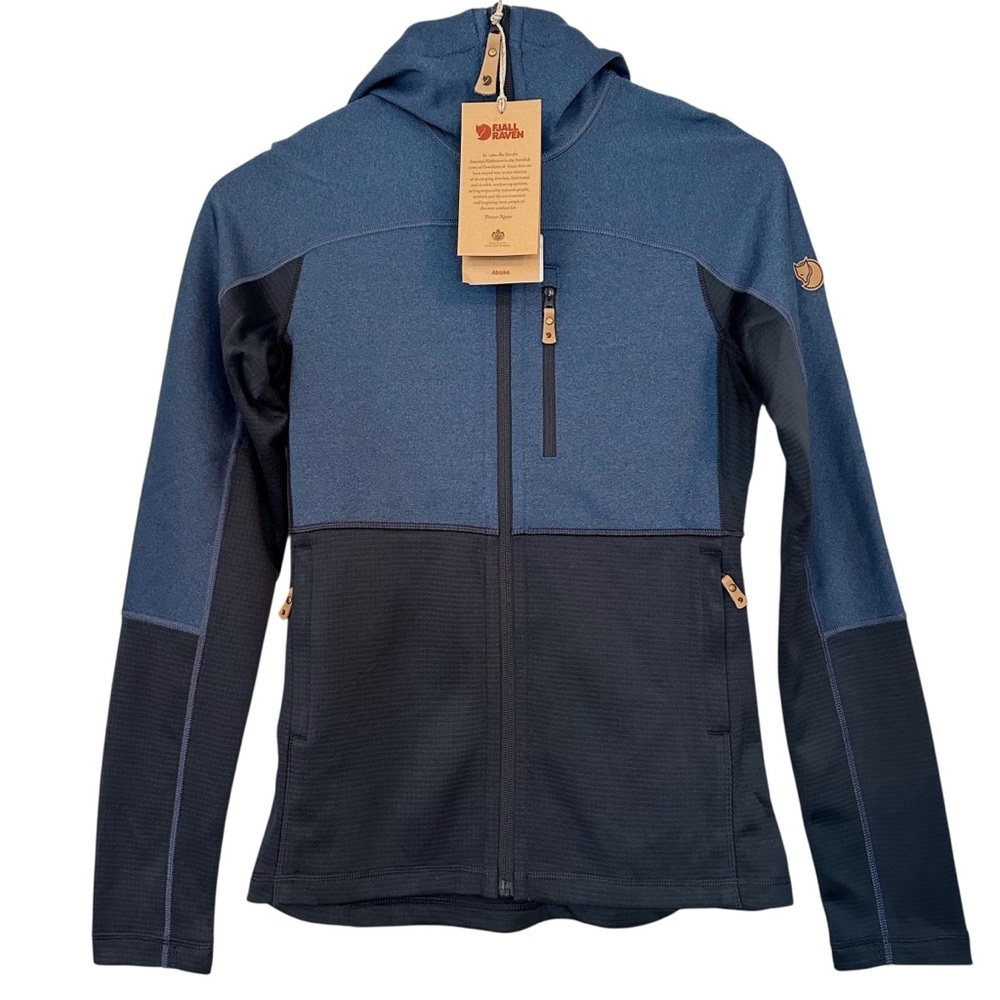 NWT Fjallraven Abisko Trail Fleece Jacket Dark Navy Indigo Blue Size XS